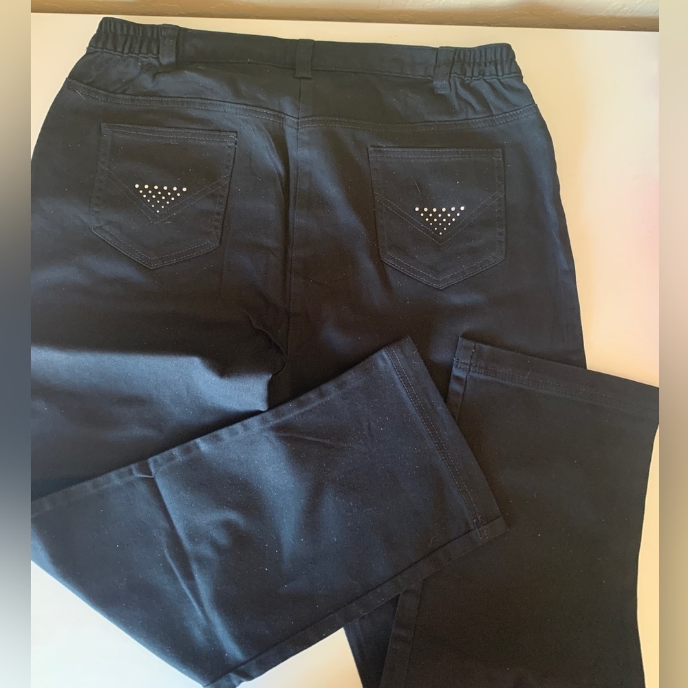 Nizza Embellished Black Jeans